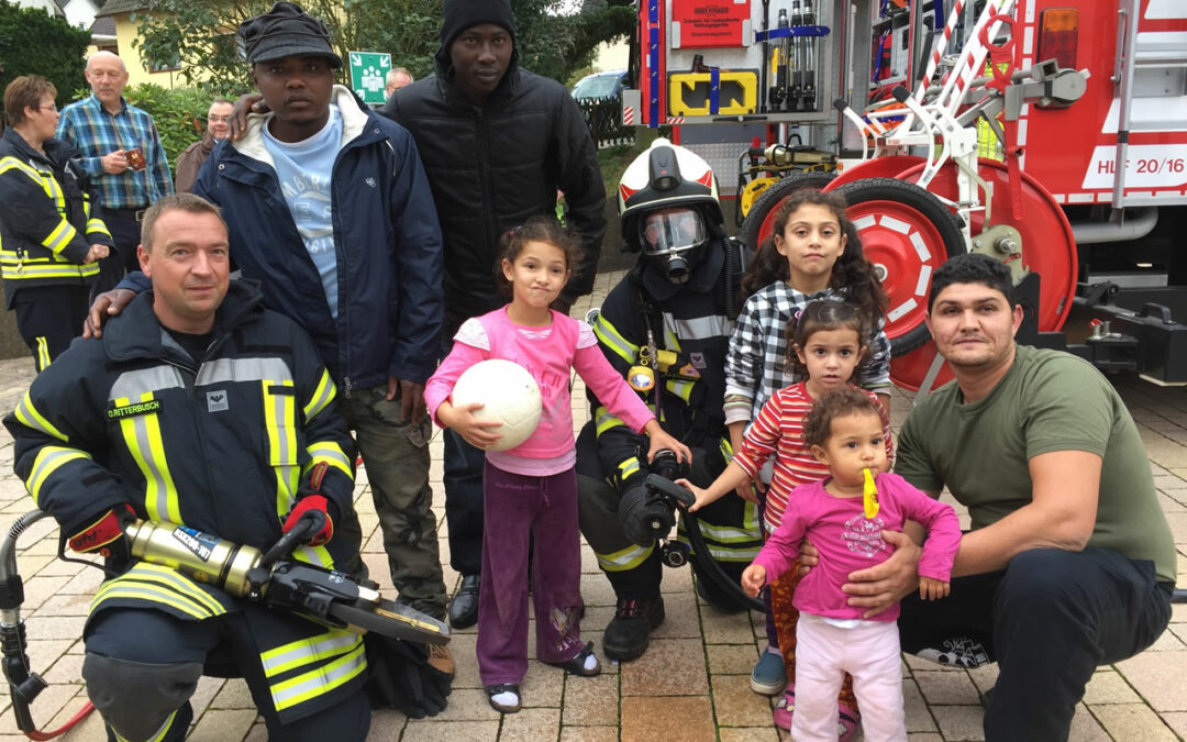 Feuerwehr stellt sich im Zentrum für Migration vor
