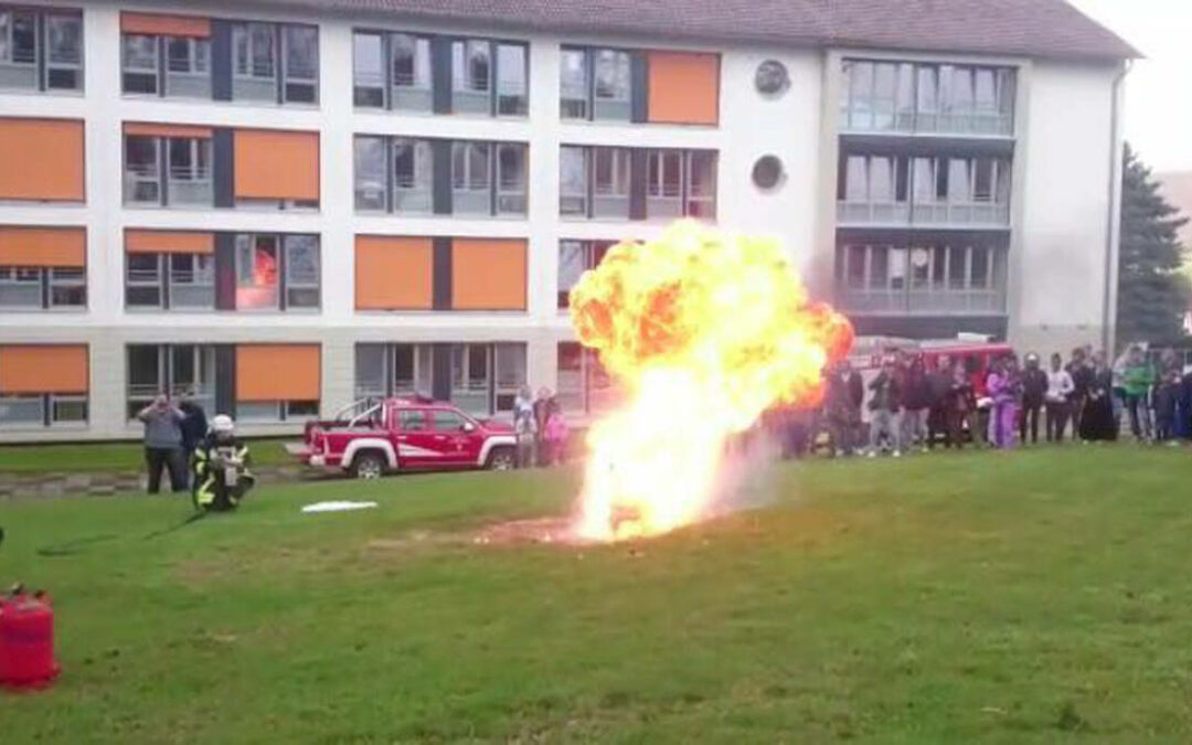 Brandschutzunterweisung im Zentrum für Migration