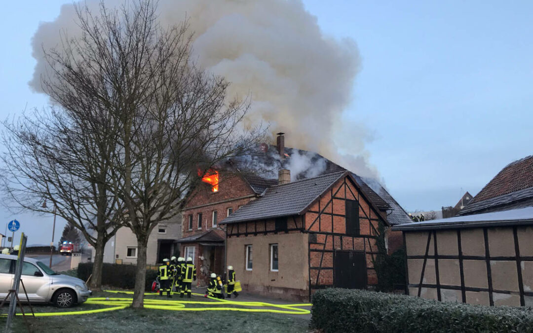 Wohnhausbrand Scharfoldendorf