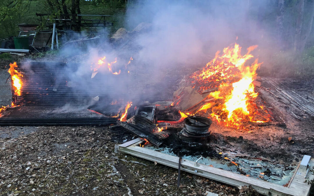 Brand auf dem Ith
