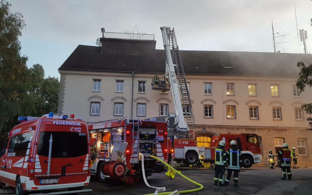 Alarmübung: Brand im Bildungszentrum auf dem Ith