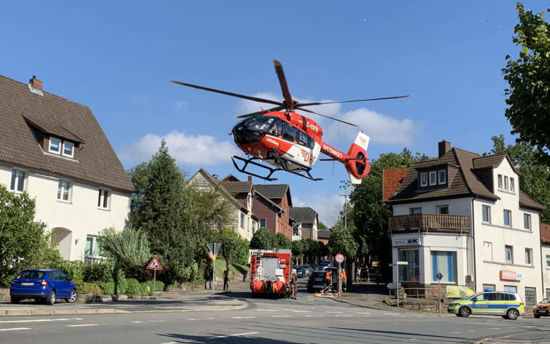 Motorradunfall im Stadtgebiet
