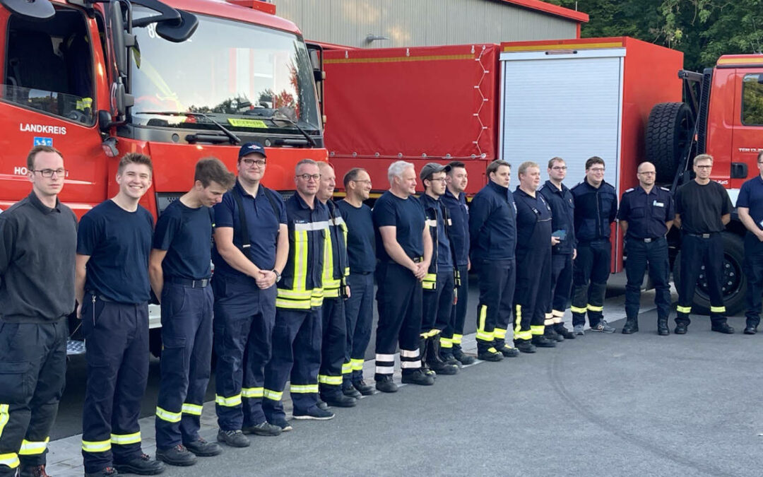 Kreisfeuerwehrbereitschaft unterstützt bei Waldbrand in der Sächsischen Schweiz
