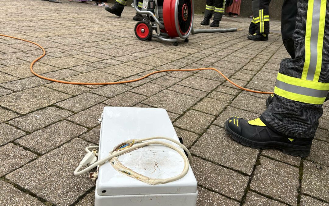 Verschmortes Kabel sorgt für Verrauchung