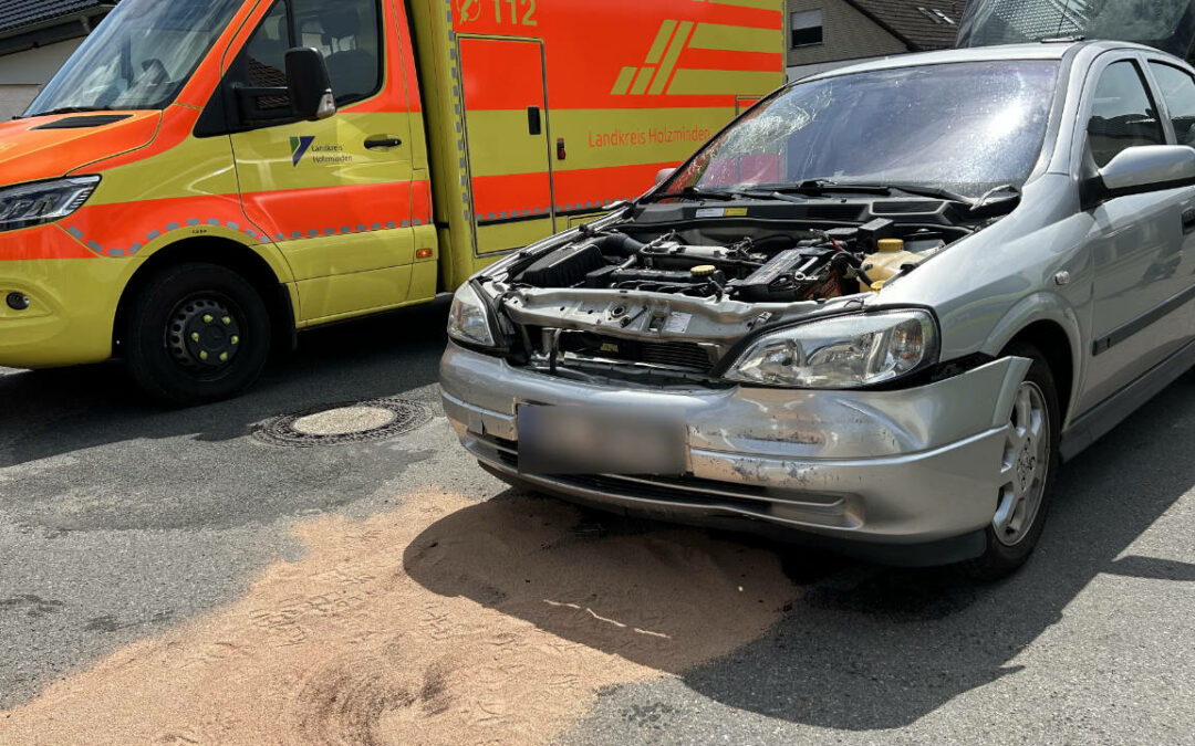 Verkehrsunfall im Wohngebiet