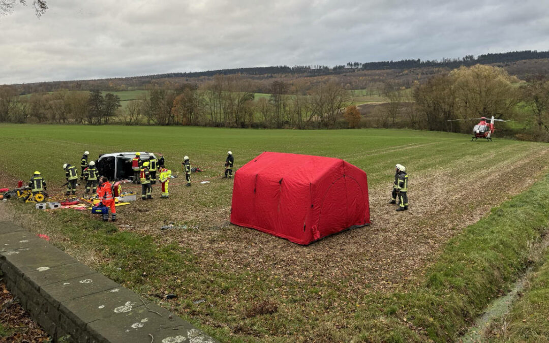 Schwerer Verkehrsunfall bei Eimen