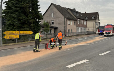 Hydrauliköl sorgt für Unfälle