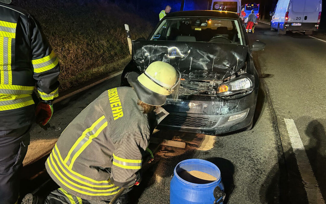 Auffahrunfall auf der B64 bei Vorwohle