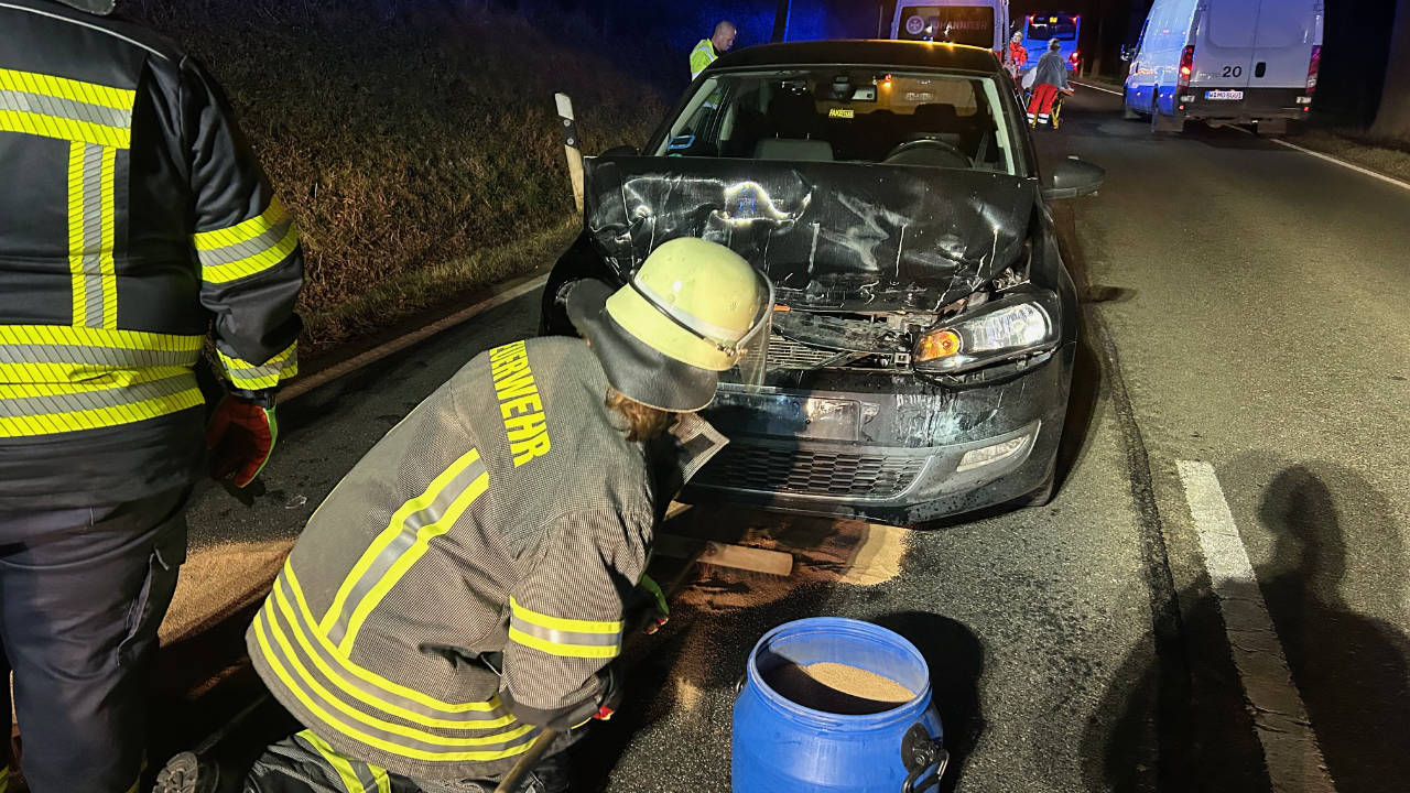 Auffahrunfall auf der B64 bei Vorwohle