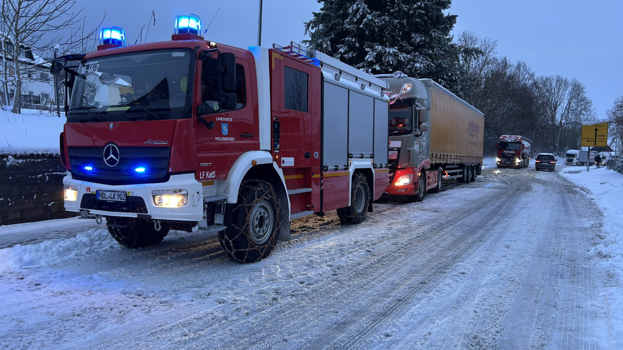 Verkehrsinfarkt nach Starkschneefall
