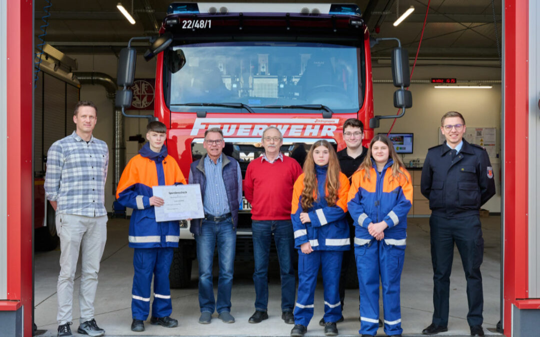 Großzügige Spende an die Kinder- & Jugendfeuerwehr