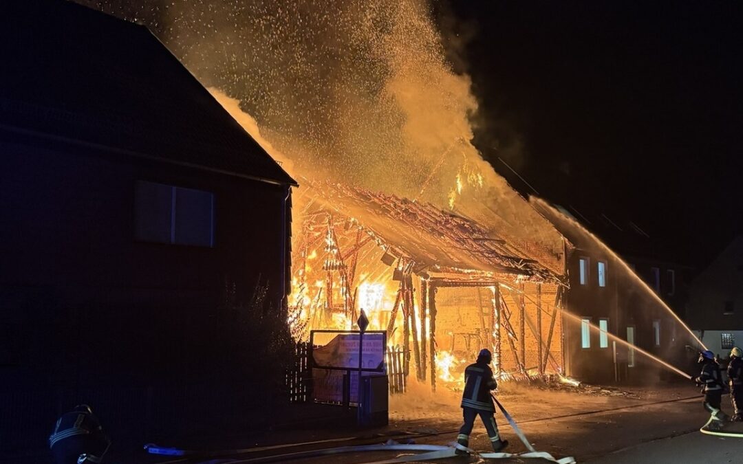 Scheunenbrand in Mainzholzen