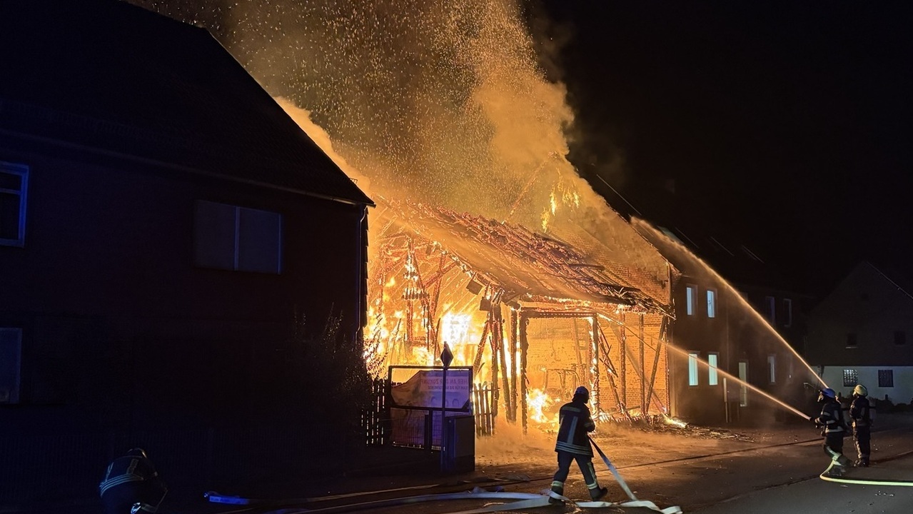 Scheunenbrand in Mainzholzen
