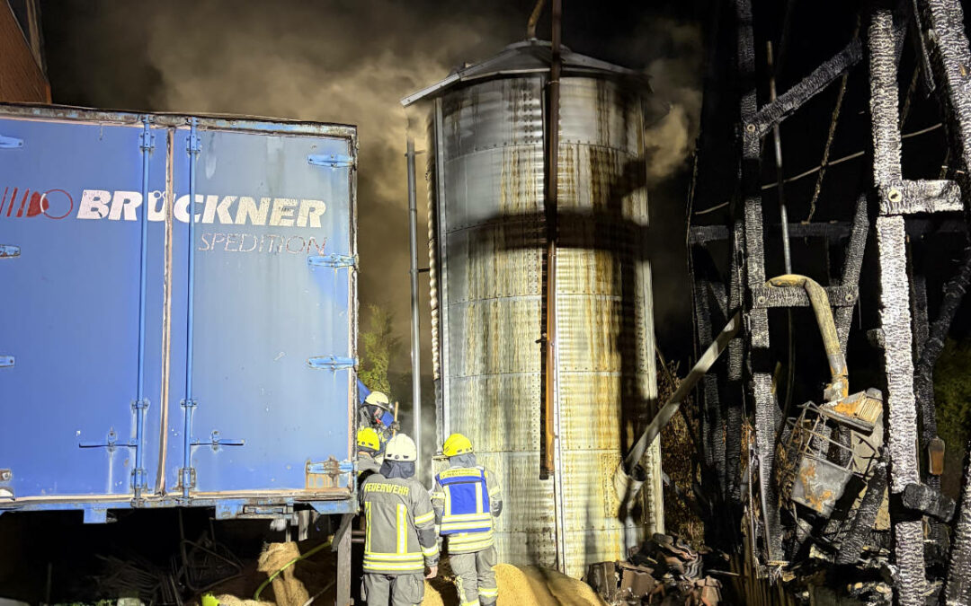 Pelletspeicher fängt erneut Feuer